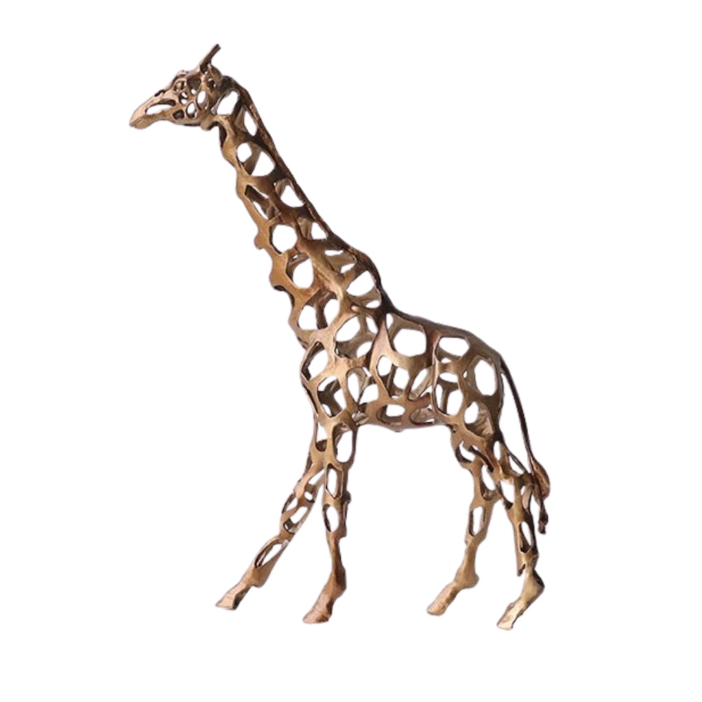 Kalahari Openwork Metal Giraffe Sculpture