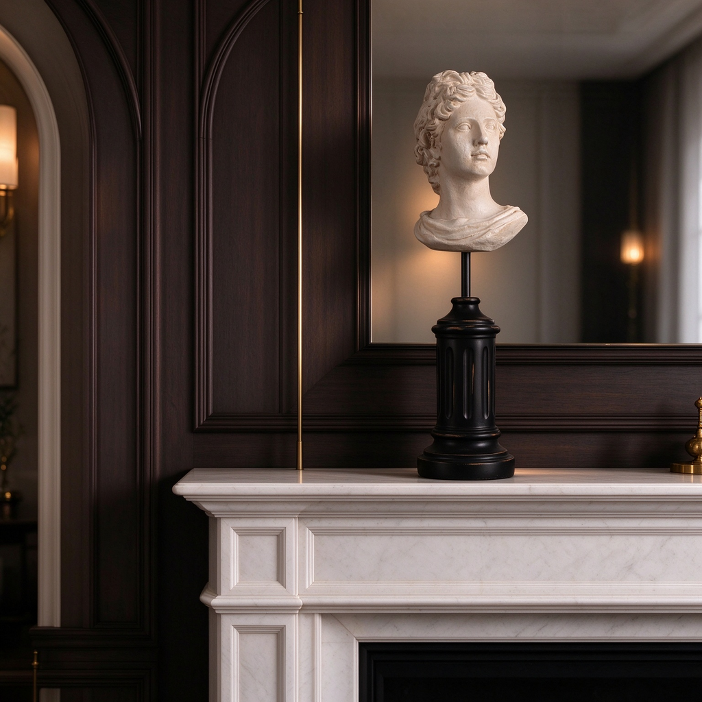Bellini Portrait Pillar Sculpture