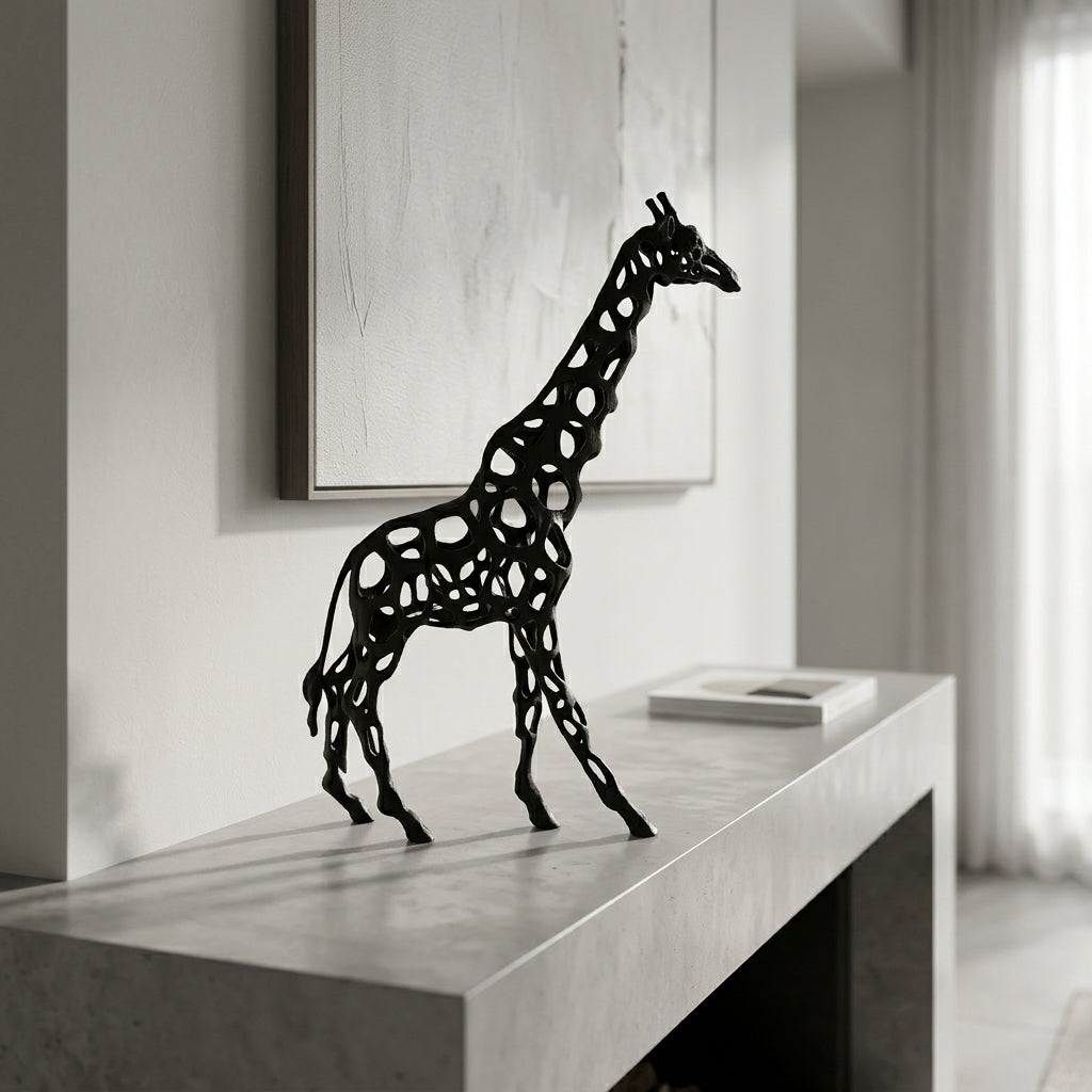 Kalahari Openwork Metal Giraffe Sculpture Secondary image
