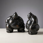 Kimarite Sumotori Wrestler Sculpture