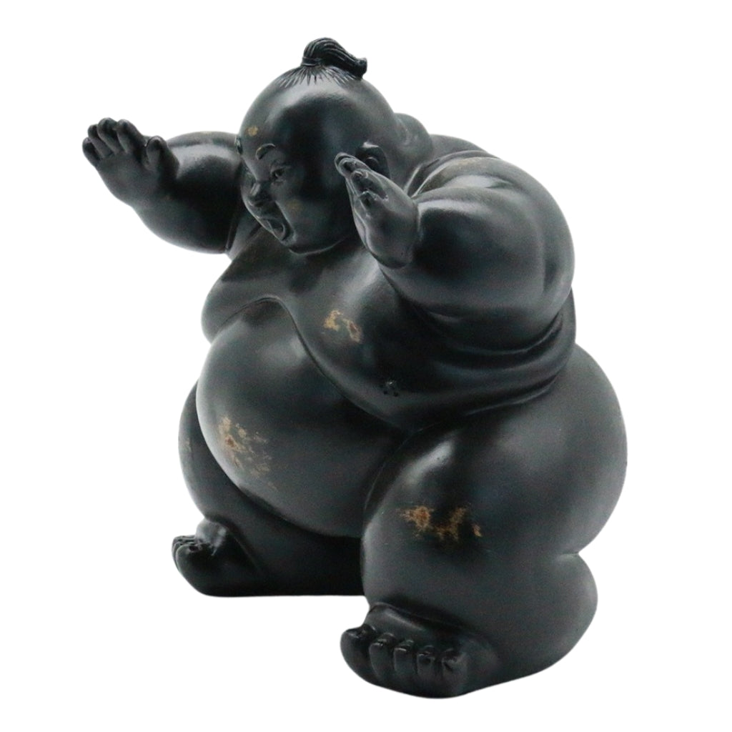 Kimarite Sumotori Wrestler Sculpture