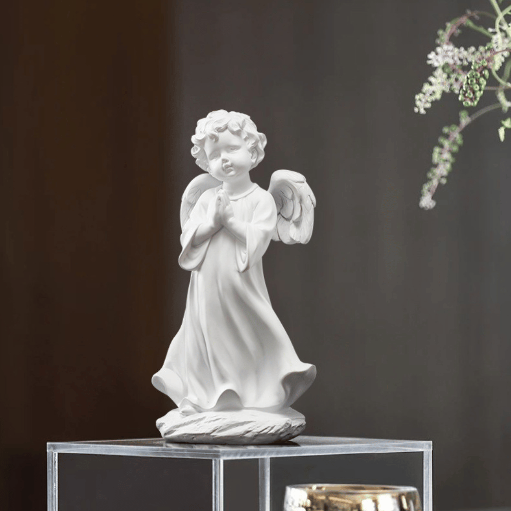 Allegra Praying Cherub Sculpture