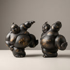Kimarite Sumotori Wrestler Sculpture