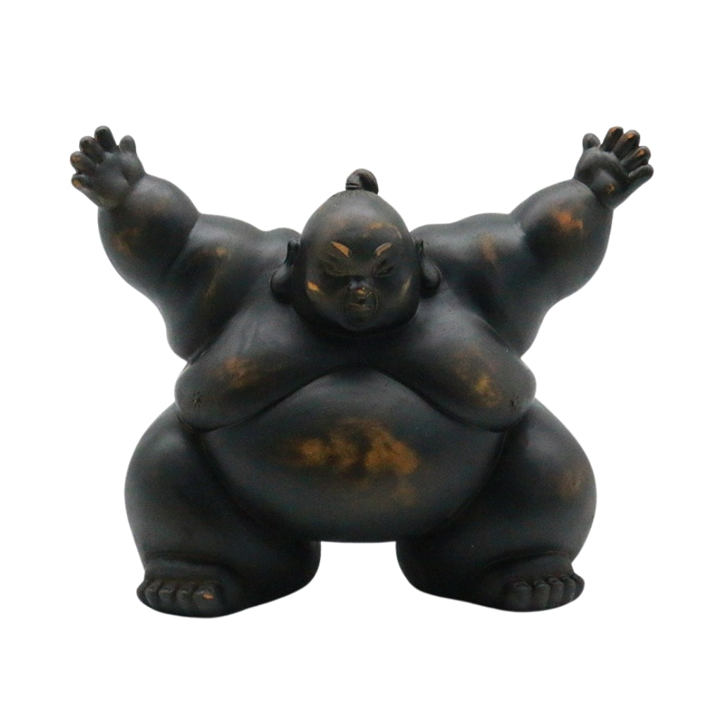 Kimarite Sumotori Wrestler Sculpture
