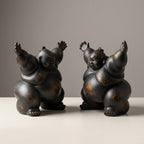 Kimarite Sumotori Wrestler Sculpture
