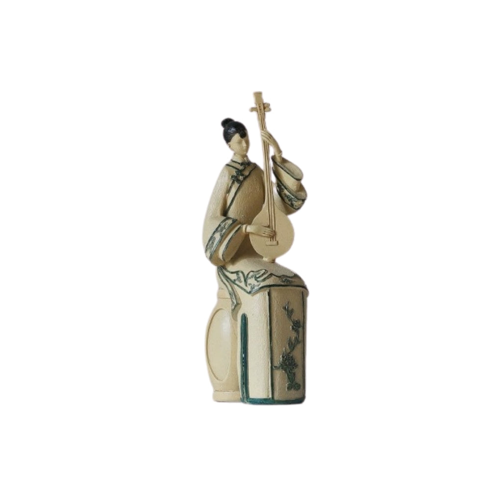 Lianhua Decorative Qing-Era Figurines