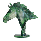 Emeraude Mustang Bust Sculpture