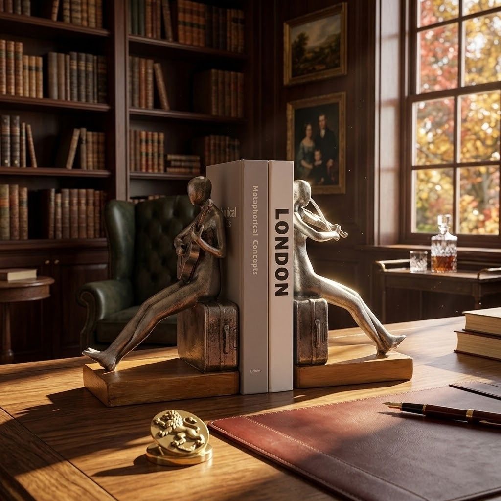 Sonata Sitting Musician Bookend