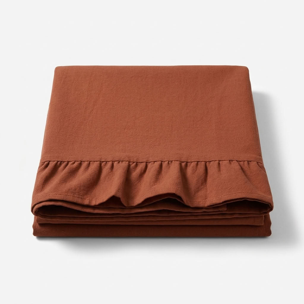 Elspeth Ruffle Trim Tablecoth