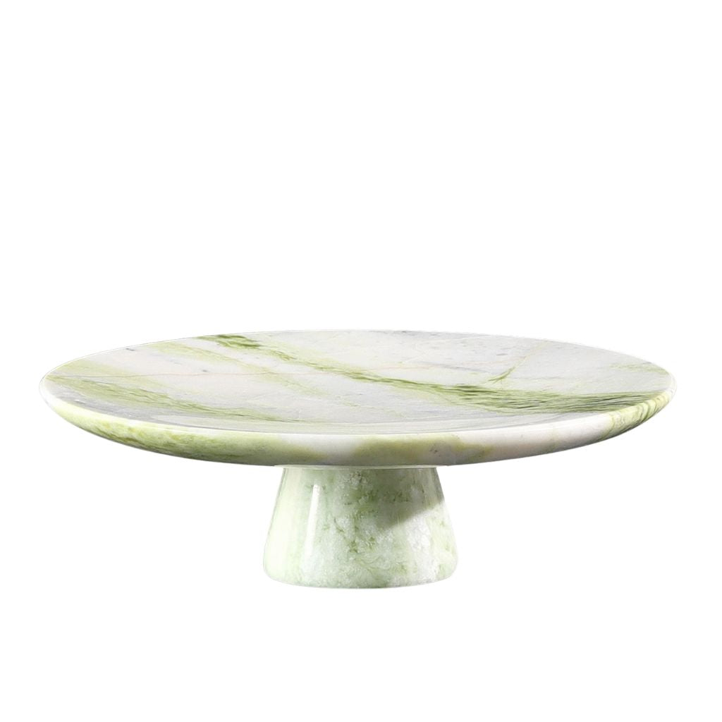 Verde Onyx Marble Pedestal Tray