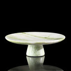 Verde Onyx Marble Pedestal Tray