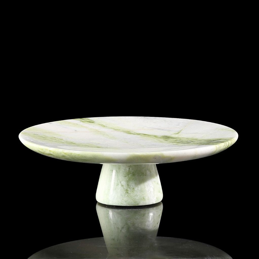 Verde Onyx Marble Pedestal Tray