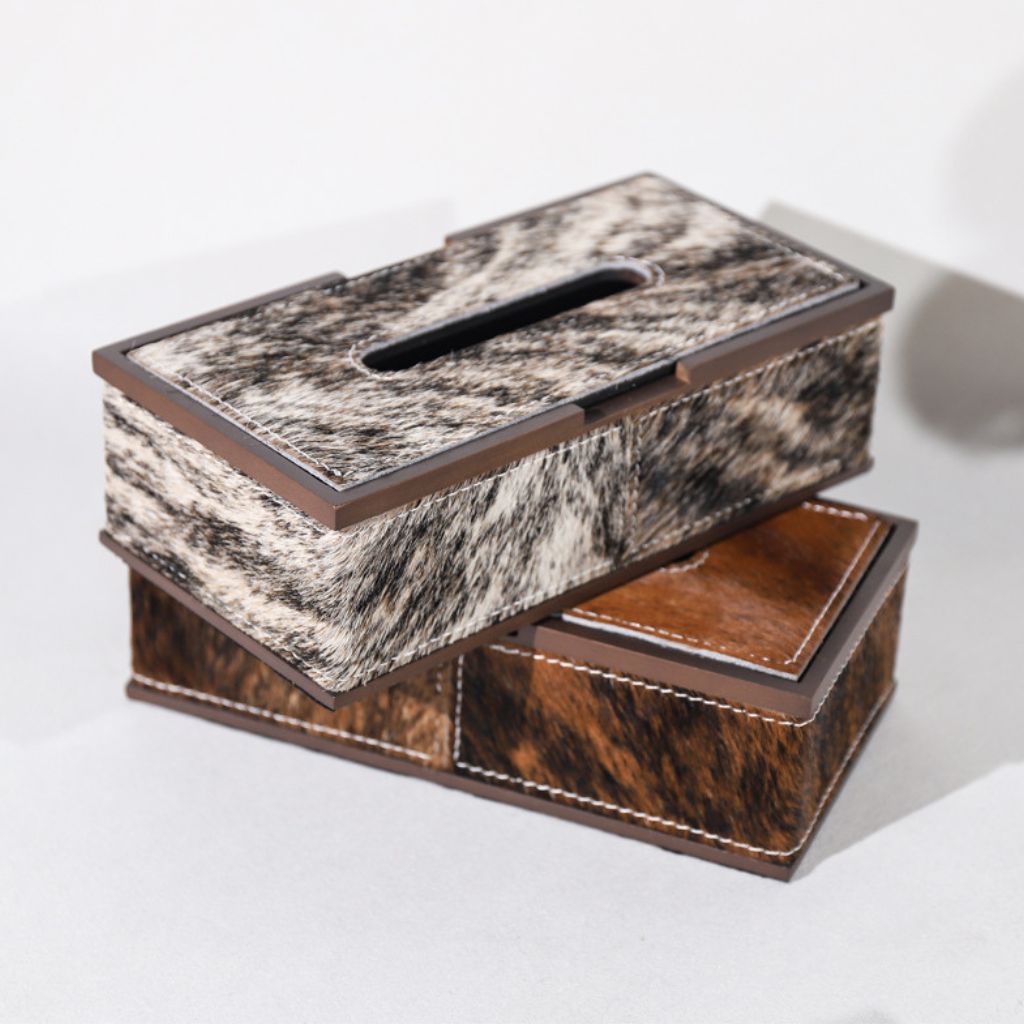 Tessa Fur Tissue Box