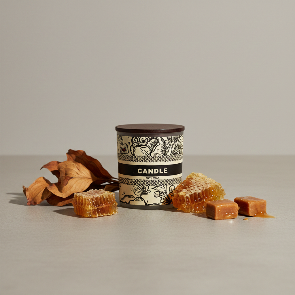 Smoky Honey Handmade Scented Candle
