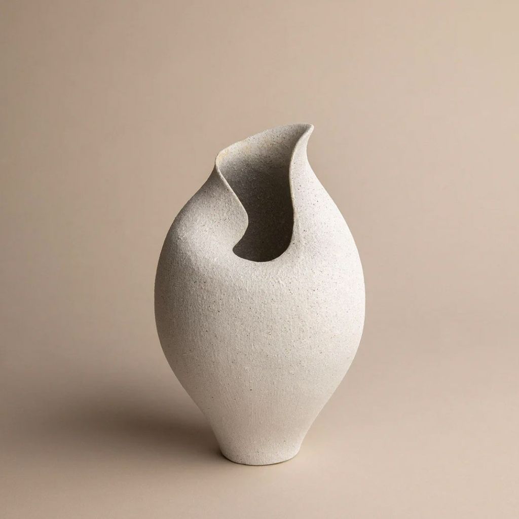 Tulipan Textured Ceramic Vase