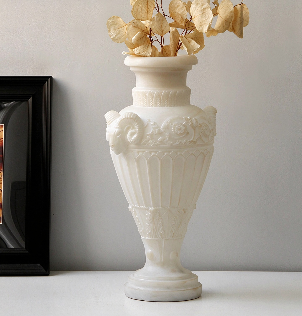 Corinna Ram Relief  Amphora Vase