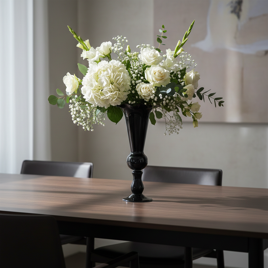 Vesper Glass Trumpet Centerpiece Vase