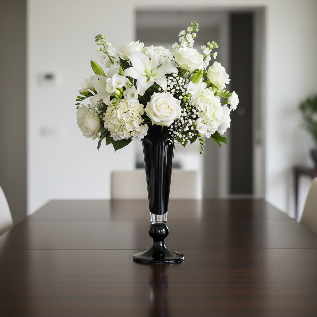 Vesper Glass Trumpet Centerpiece Vase