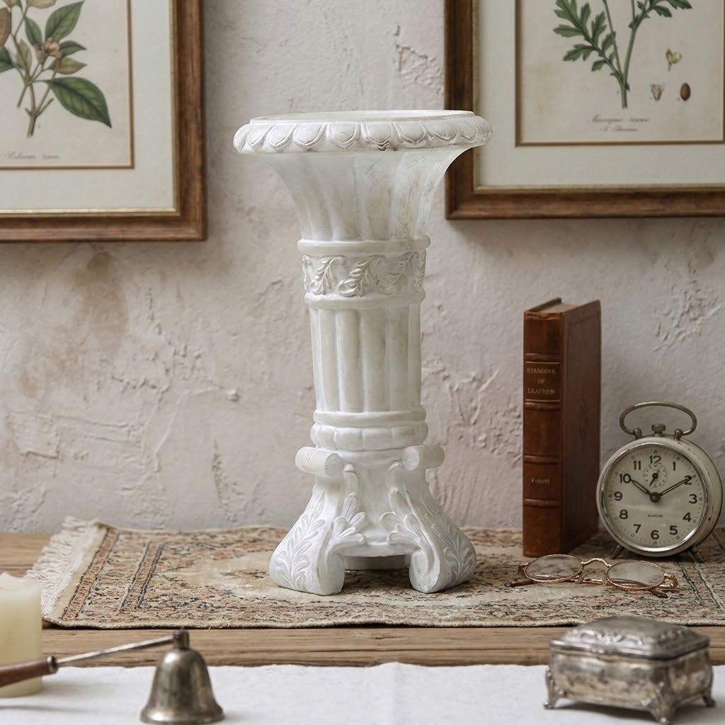 Corinna Column Relief Pedestal Vase
