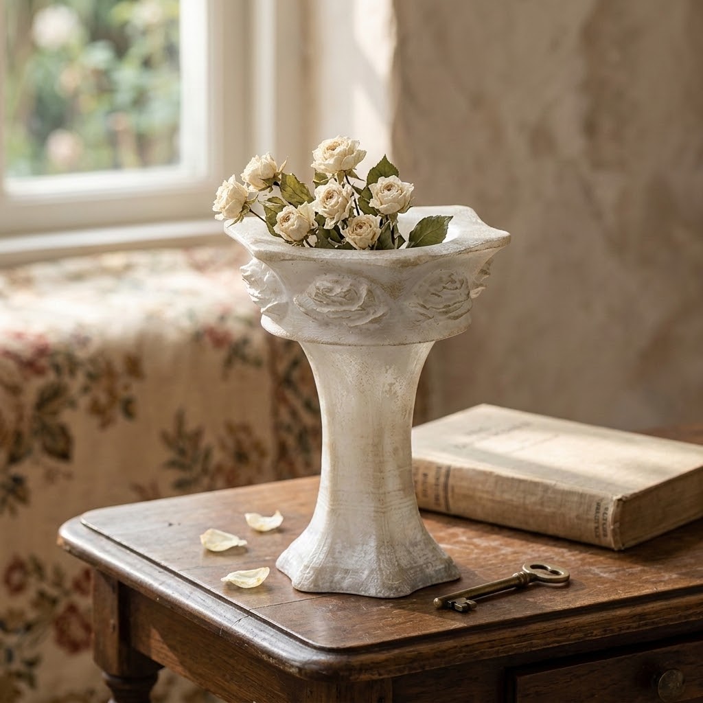 Corinna Rose Relief Vase