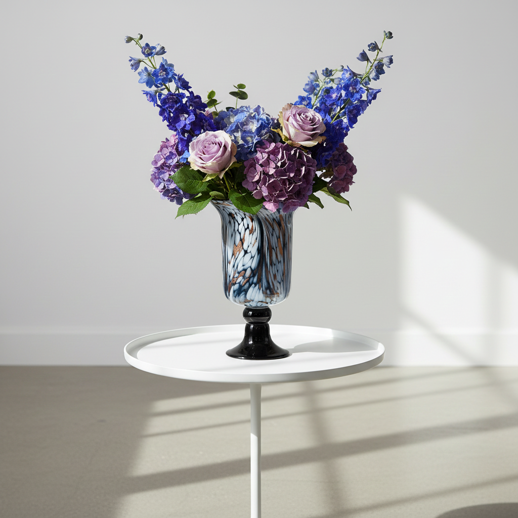 Isaura Handmade Glass Goblet Vase