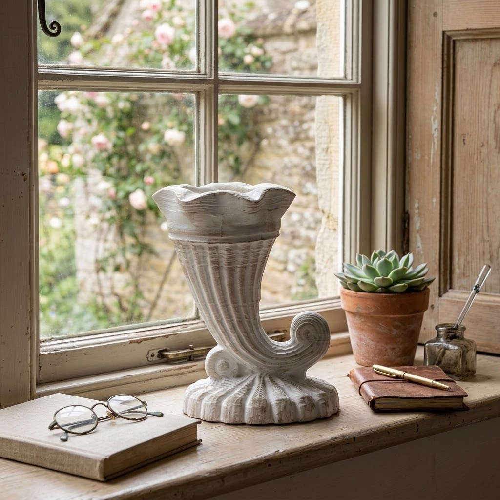 Corinna Conch Shaped Vase صورة ثانوية