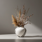 Ensō Hand-Painted Ceramic Urn Vase