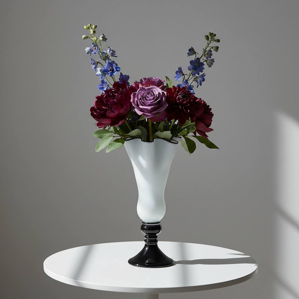 Bianca Handmade Glass Centerpiece Vase