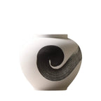 Ensō Hand-Painted Ceramic Urn Vase
