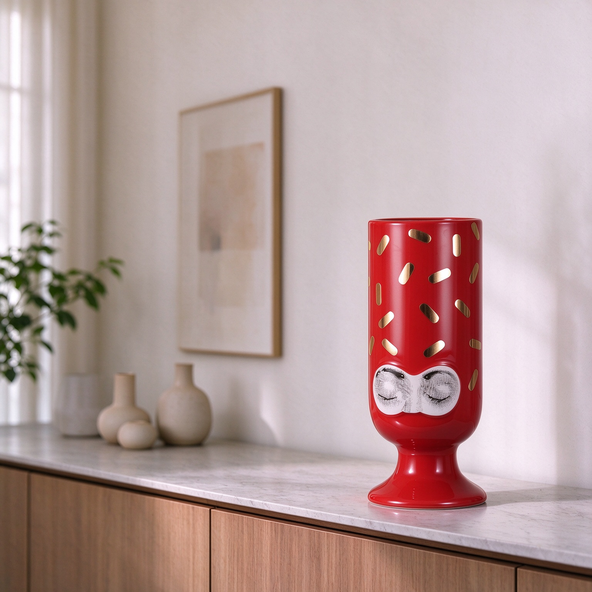 Selene Gold Confetti Vase