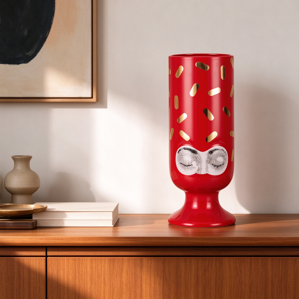 Selene Gold Confetti Vase