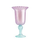 Iris Handmade Glass Goblet Vase