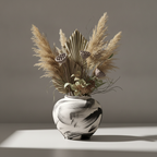 Ensō Hand-Painted Ceramic Urn Vase