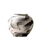 Ensō Hand-Painted Ceramic Urn Vase