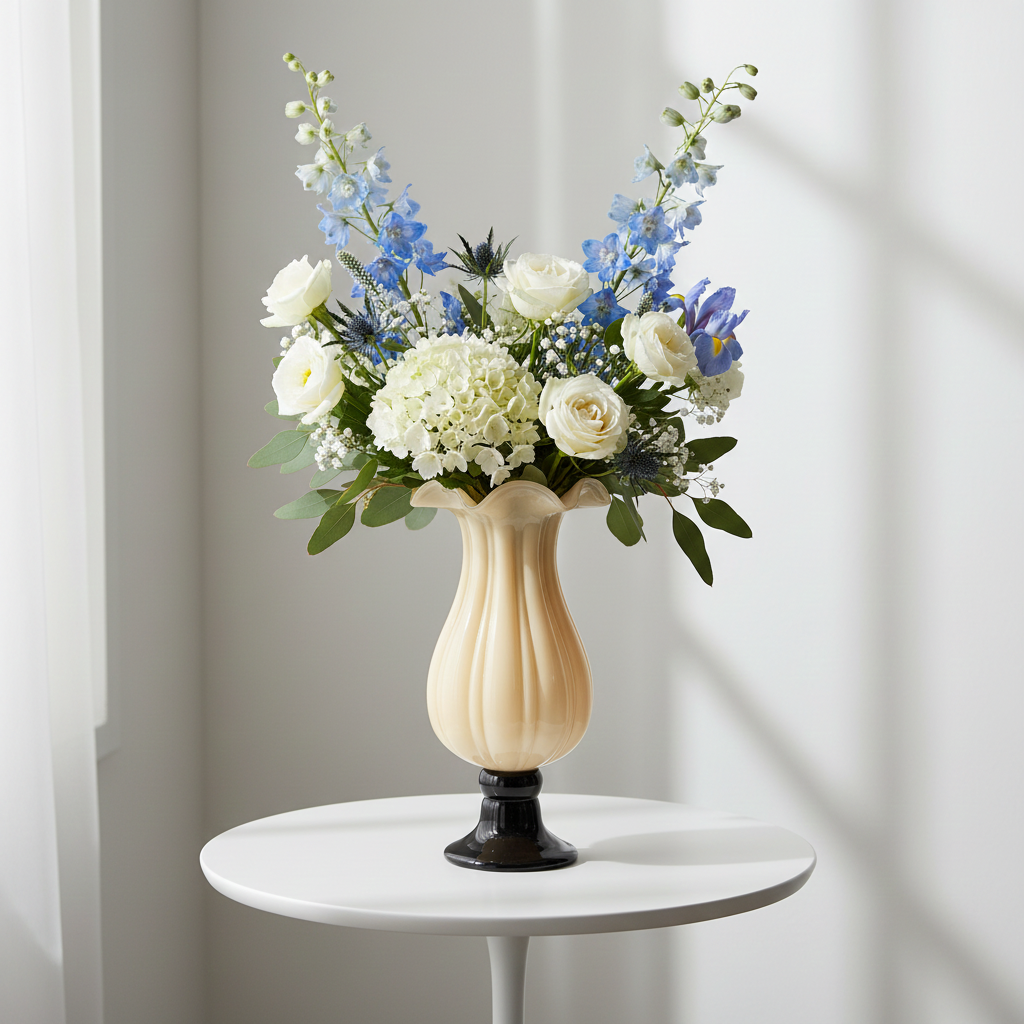 Calla Handmade Glass Goblet Vase