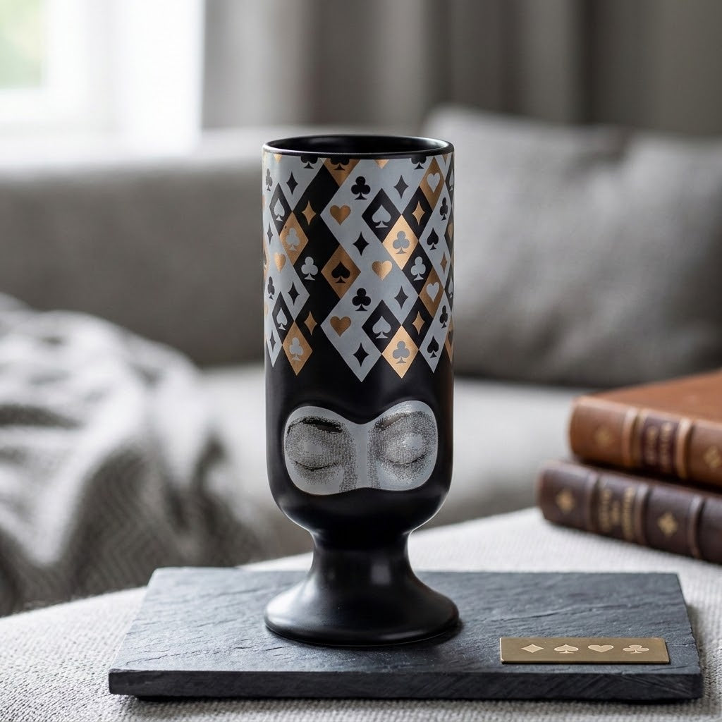 Selene Poker Motif Vase