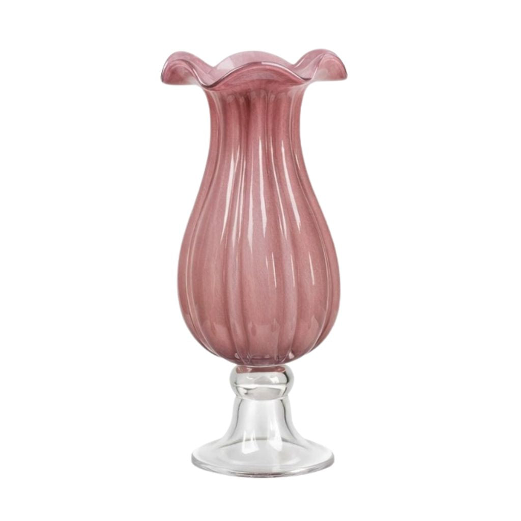 Calla Handmade Glass Goblet Vase