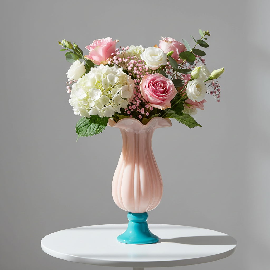 Calla Handmade Glass Goblet Vase