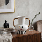 Lumi Double-Handle Ceramic Vase