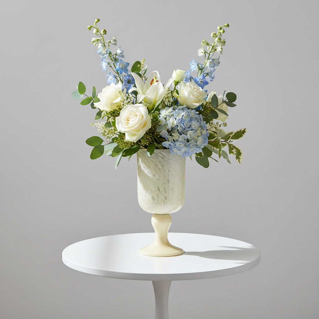 Ciri Handmade Glass Goblet Vase