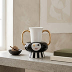 Lumi Double-Handle Ceramic Vase