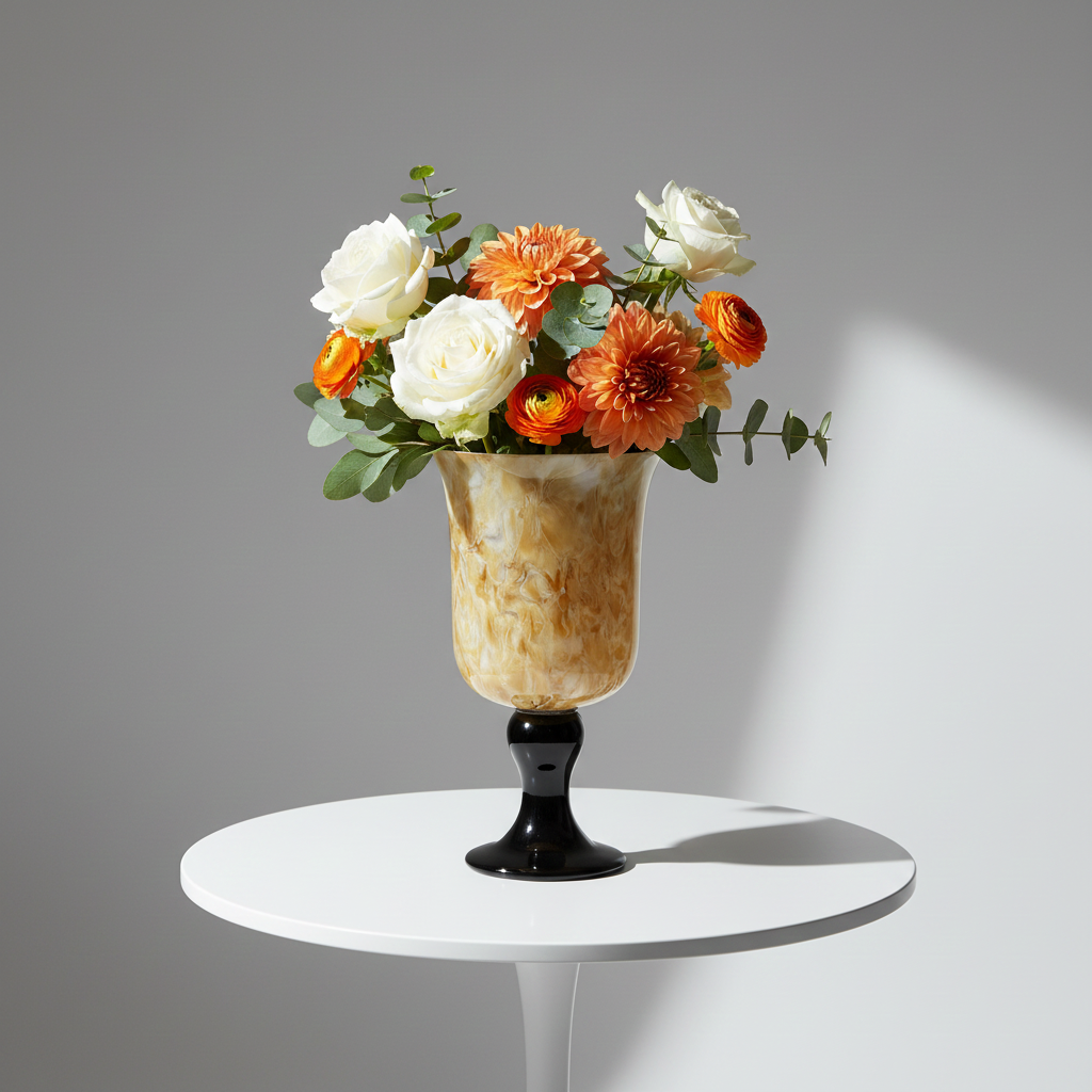 Ciri Handmade Glass Goblet Vase