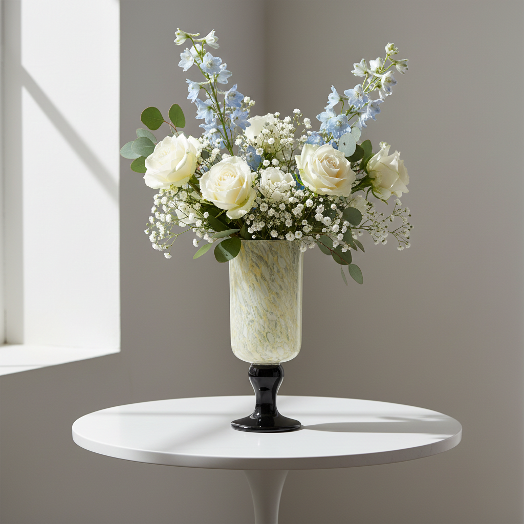 Ciri Handmade Glass Goblet Vase