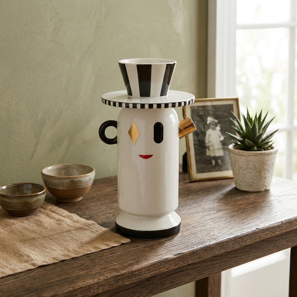 Raffa Single-Handle Ceramic Vase
