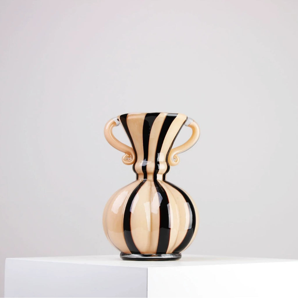 Alegra Hand-Blown Glass Amphora Vase