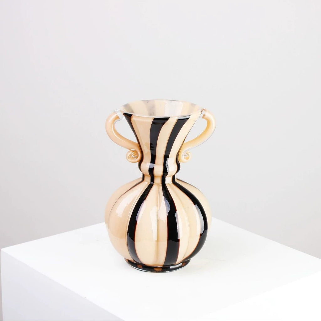 Alegra Hand-Blown Glass Amphora Vase