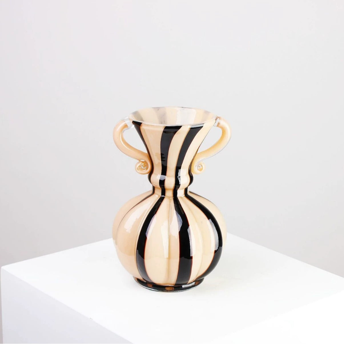 Alegra Hand-Blown Glass Amphora Vase
