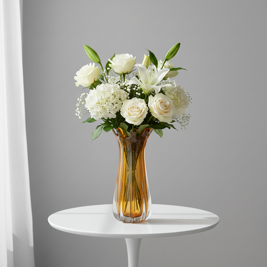 Corolla Hand-Blown Glass Vase