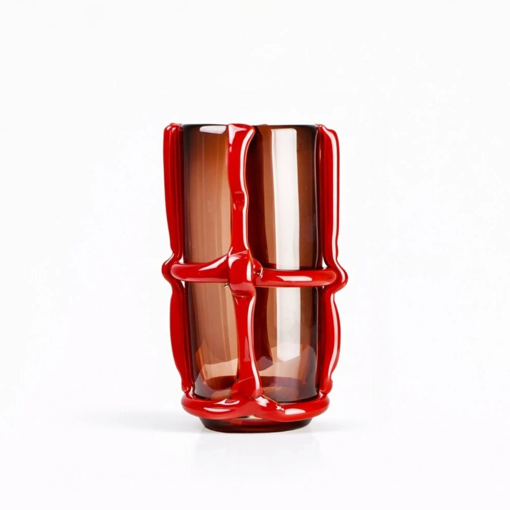 Sardius Hand-Blown Glass Column Vase Main image