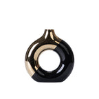 Klima Two-Tone Round Hollow Ceramic Vase